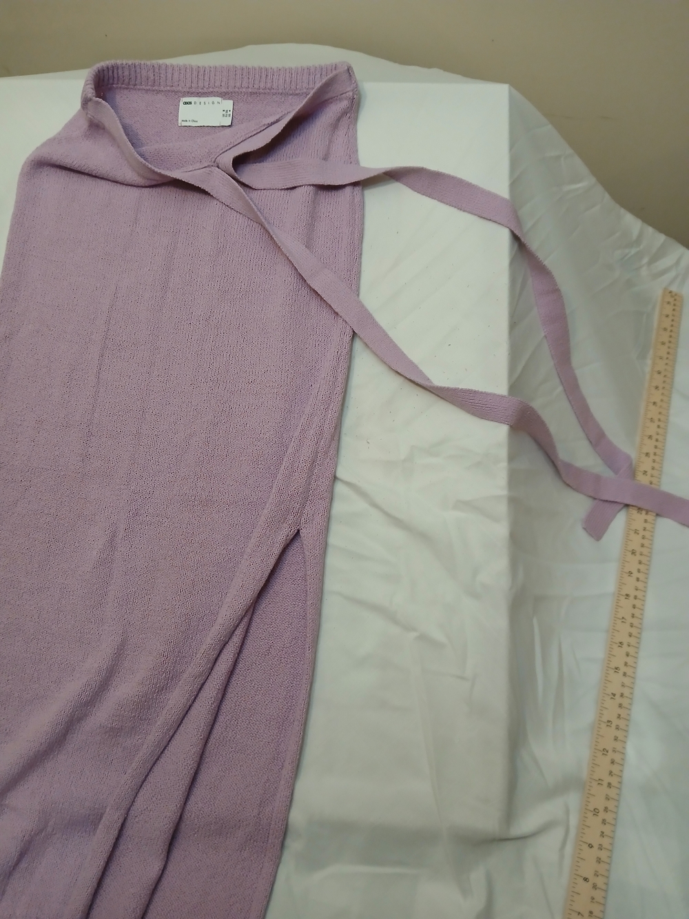 GAP Lavender Knit Maxi Skirt with Waist Tie